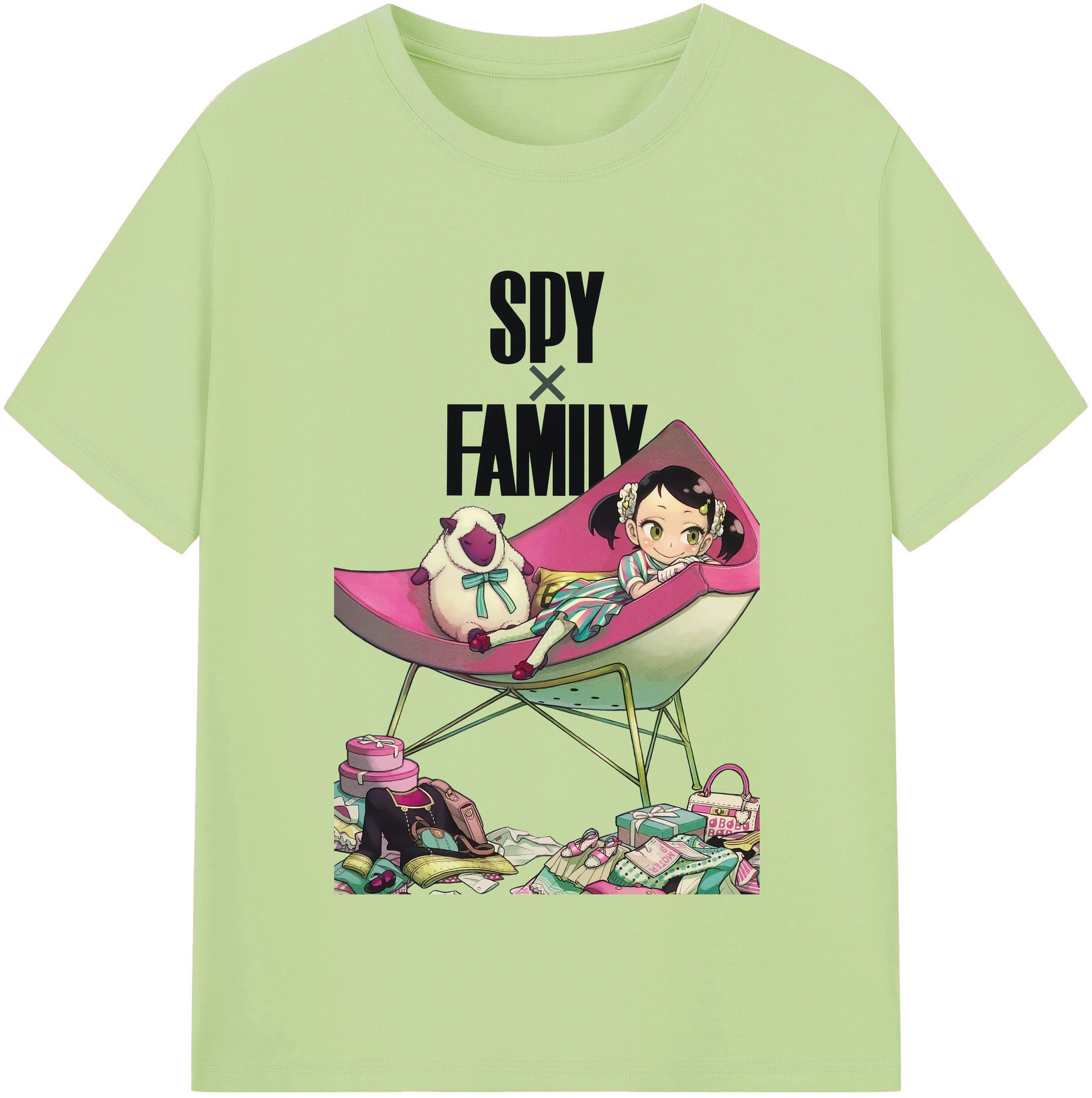 （画像用） SPY×FAMILY间谍家家酒 綿100％半袖Tシャツ（フロントプリント）